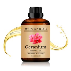 Wuvezrub Geranium Essential Oil 240ML - 100% Pure and Natural Oils for Aromatherapy Diffuser - 8 Fl Oz/Geranium