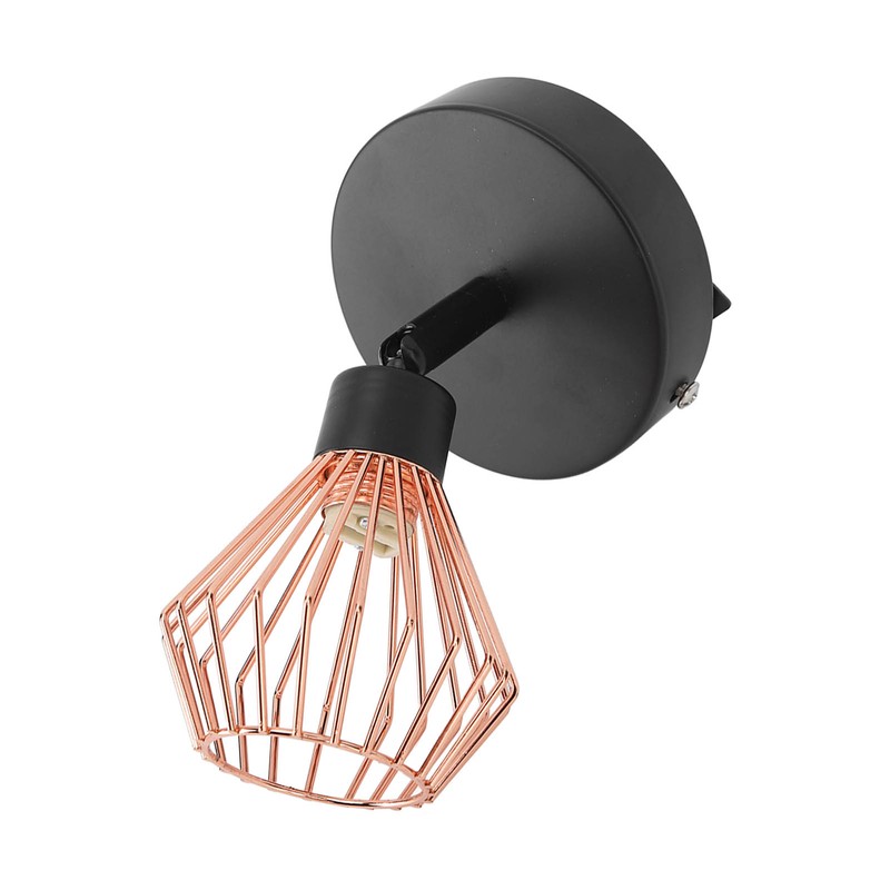 Wall Mounted Lamp Holder 180 Degrees Adjustable Metal Wall Lamp