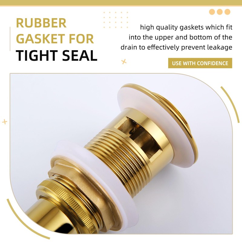 Angle Simple Sink Drain Stopper, Brass Bathroom Sink Stopper Replacement,