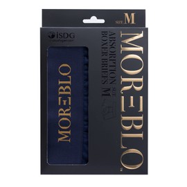 iSDG Moreblo Stylish Boxer Shorts for Urine Leak Prevention (M (Waist: 29.9 - 33.1 inches (76 - 84 cm), Navy)