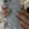 Twinkle Star Handmade Nail Tips - Short Square / 트윙클