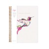 Lola Design - Large Spiral Notebook Organiser, Botanical Hummingbird Design