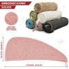 FAB-ON UK Hair Dry Towel Turban Style 100% Cotton Instant