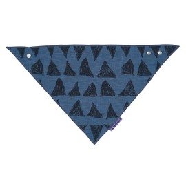 The Original Dooky 126905 The Original Dooky 126905 Bib Blue Tribal Blue with Triangles