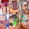 GZMAYUEN Holographic Chunky Glitter, 10 g Silver Colours Glitter Powder