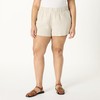 The Drop Women’s Essie Linen Pull On Mini Short, Natural