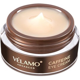 VELAMO ADVANCED Caffeine Eye Cream: for Dark Circles Puffiness Under Eye Bags Wrinkles Fine Lines 0.5 OZ/15g