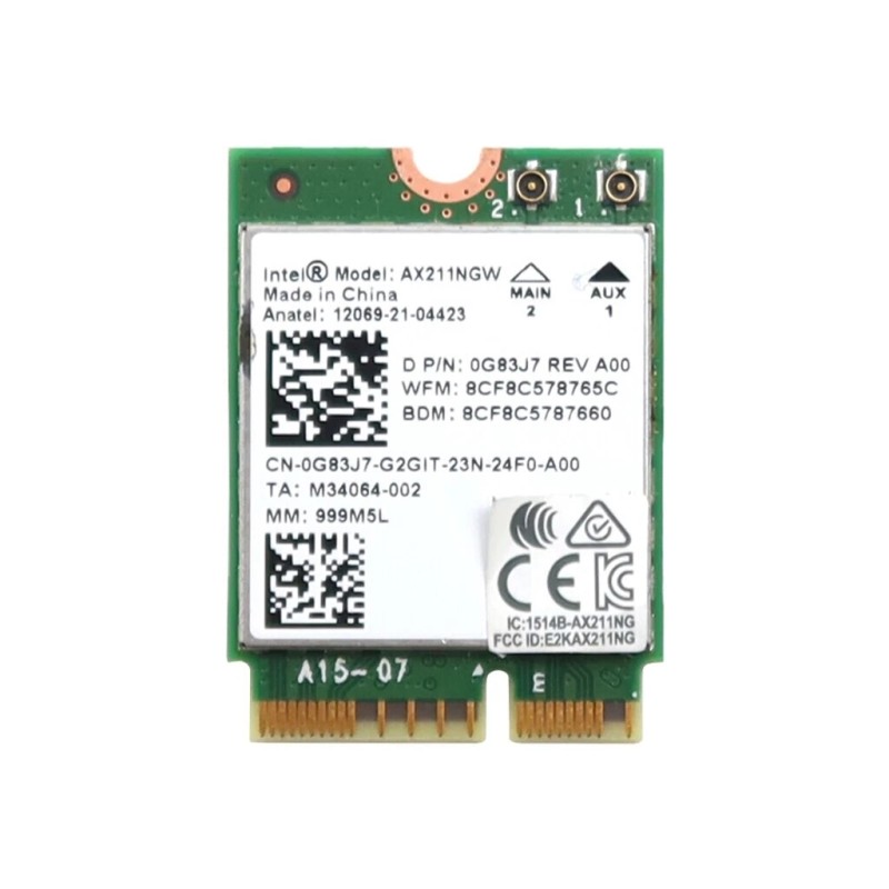 Intel NEW Intel AX211 WIFI 6E CNVio2 Adapter w/Tri Band