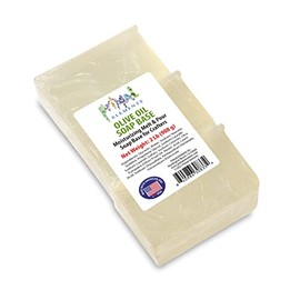 Primal Elements Olive Oil Soap Base - Moisturizing Melt and Pour Glycerin Soap Base for Crafting and Soap Making, Vegan, Cruelty Free, Easy to Cut - 2 Pound