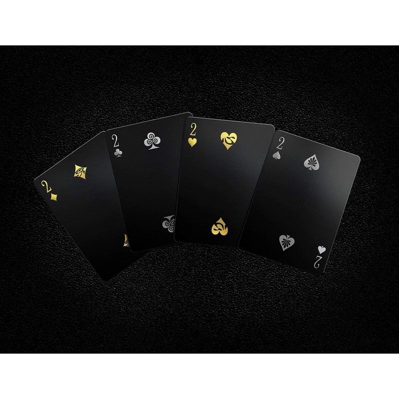 Mythical Creatures Playing Cards - Black, Silver & Gold Edition