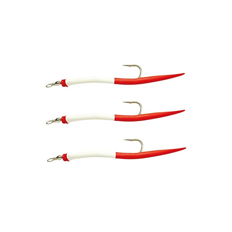 Dieter Eisele Rubber Makks Red / White - 3 Artificial
