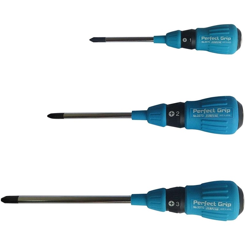 Sunflag +1 +2 +3 JIS Screwdrivers | Made in Japan