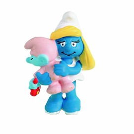 Schleich Smurfette with Baby