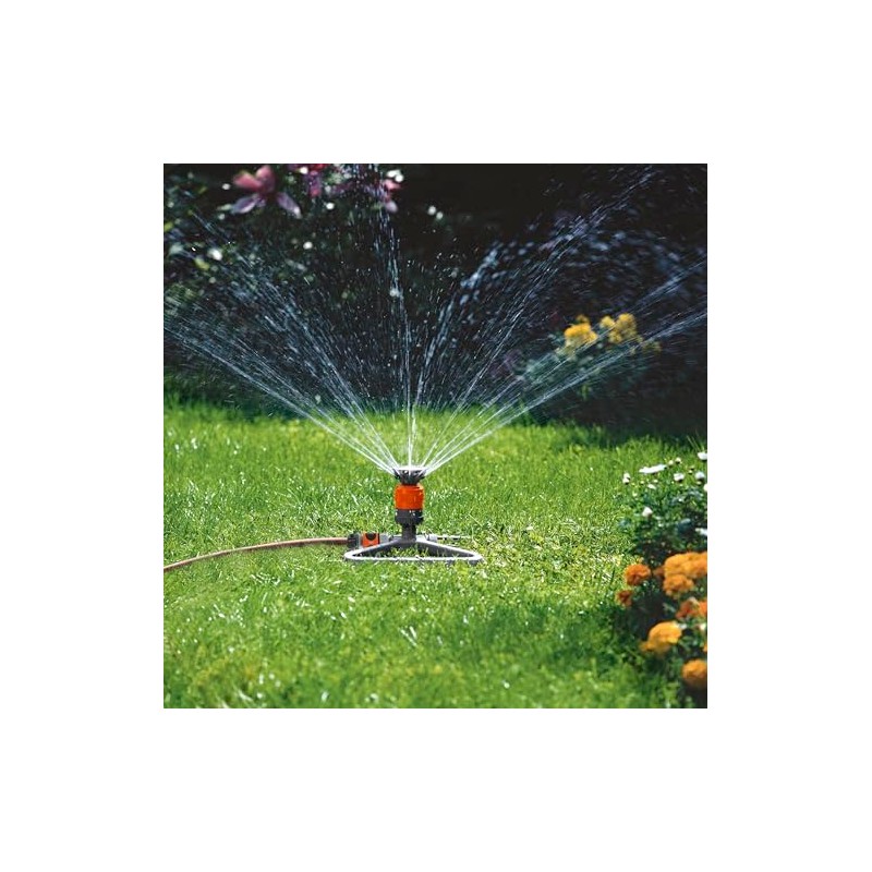 Gardena 1948-20 Vario Sprinkler, Round Shape, Gray/Orange Product Warranty: Up