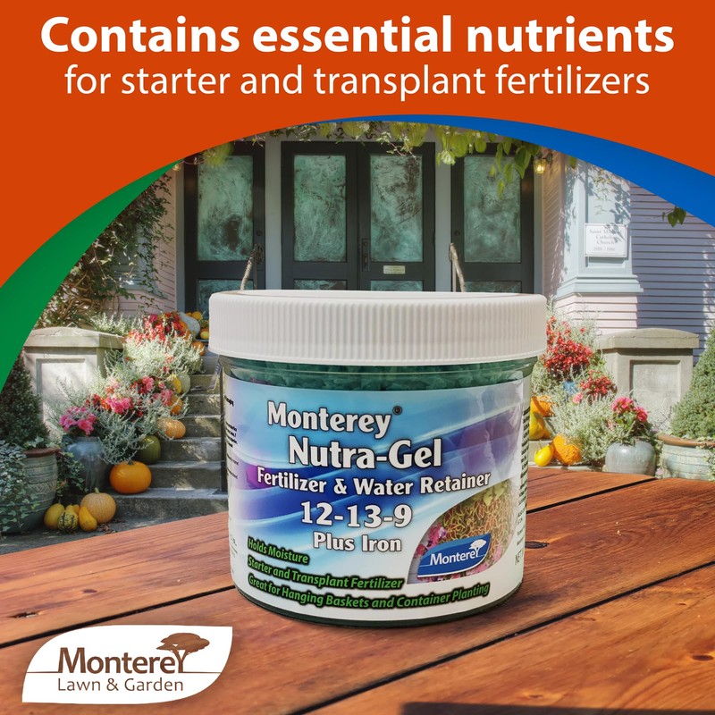 Monterey Nutra-Gel Fertilizer & Water Retainer 12-13-9 Plus Iron