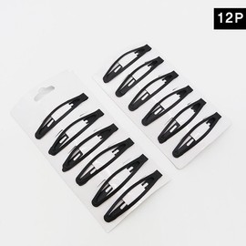 Living Mix Thin Type 12-Pack Black Snap Pins / 리빙믹스 얇은형 12개입 검정 똑딱핀