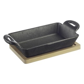 Westmark Cast Iron Bowl Tapas + Friends - Small Cast Iron Casserole Dish Suitable for All Hobs Including Induction and Grill, Includes Bamboo Trivet - Iron, 300ml