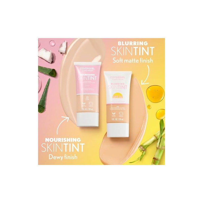 COVERGIRL, Clean Fresh Skin Milk Foundation, Light/Medium, 1 Count