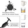 GANILITY Coffee Cup Organiser, 6 Pieces Cup Organiser, Cup Stacker,
