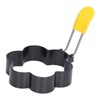 Fried Egg Rings Set with Folding Handle Silicone Brush Non