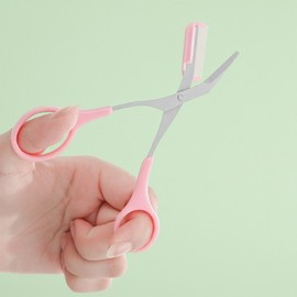Self-Grooming Eyebrow Scissors with Comb & Trimmer for Length & Thickness Shaping Eyebrow Scissors - Single Item 9ea