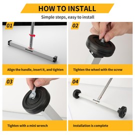 GRENPRO 17" Rolling Magnetic Sweeper with Wheels,8.8 Lbs Pull Force,Telescoping Handle,2-Pack Includes Magnetic Pickup Tool for Construction,Workshop,Garage & Yard