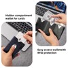 LIULIHUA LLH Leather Trifold Wallet - RFID Blocking with Stainless