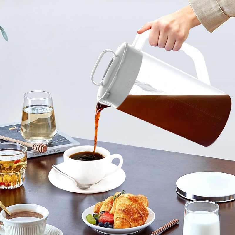 Breast milk pitcher, 64oz/ 2000ml Mixing pitcher with lid, Mixing