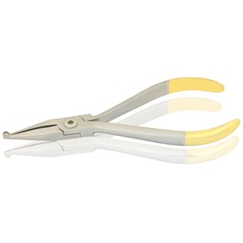 MuskalMed Dental Straight T/C How Pliers, Orthodontic Position Angled Appliance Plier Wire Bending Instrument for Dentist, Multi-Purpose Lip Arches Bending Pliers Holding Arch Wires Plier