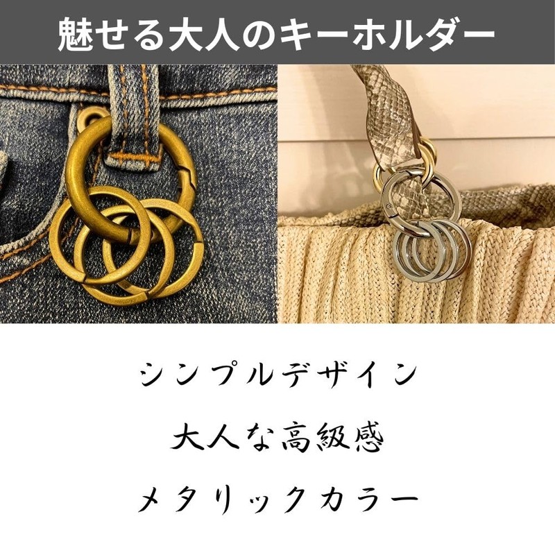 DAZUMA Key Chain, Carabiner, Round Strap, Accessories, Antique Wallet Chain,