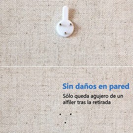 43 Pcs Ganchos del Marco de fotos, Ganchos de Pared para colgar marcos de fotos en paredes de hormigón sin dañar la superficie de la pared, no se cae fácilmente y tiene un soporte fuerte.