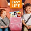 HOTOR Car Trash Can with Lid and Storage Pockets -