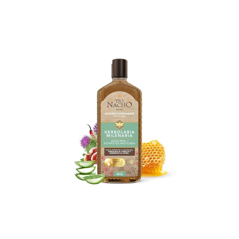 TIO NACHO - Acondicionador Herbolaria Milenaria. Fortalece el cabello y