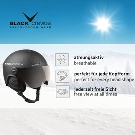 Black Crevice, Gstaad, Adults Ski Helmet, white, 51-53 cm