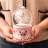 Ballet Dancer Snow Globe Music Box with LED Lights, Dancing