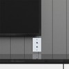 Newhouse Hardware 2-Port TV Cable Wall Plate, F Connector, for
