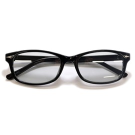 MERRY PLEASURE Men's Women's Date Glasses, Oval Wellington, Light Color Lens, Thin Color, Color Lens Sunglasses, Black x Lt.SMOKE