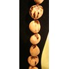 Maleka Designs 32" Hawaiian Kukui Nut Lei Necklace in Brown,