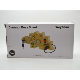 Montessori Toys NEW Dino Busy Board Toy w/ Lights & Switches | Montessori Toddler Sensory Fun 3+