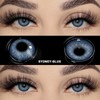 Turin-Blue Eyelash Tweezers for Eye Contact Lens Application and Display