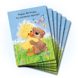 Suzy's Zoo Happy Birthday Greeting Card 6-Pack 10225