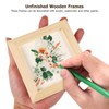 Toddmomy 10 Pcs Unfinished Wood Picture Frames Craft Frames DIY