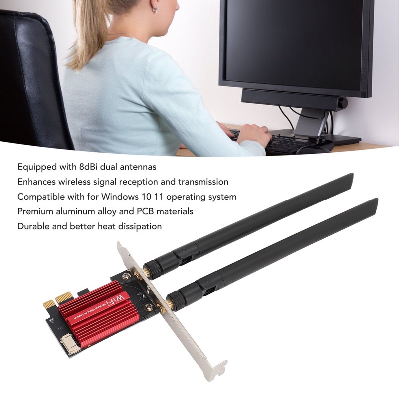 RTL8852CE WiFi 6E Card 2.4G 5G 6G Bluetooth 5.3 5374Mbps