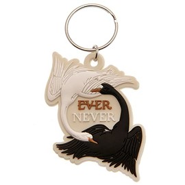 Armona Trading LTD Keyring The School For Good & Evil, PVC, White, Approx. 50 mm x 50 mm, Chain, White, Chain