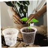 Kisangel Plastic Orchid Pots Set of 10 12cm Outer Diameter