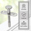 sourcing map Plunger Latches 2.36 x 1.77 Spring Loaded Latch