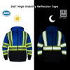 FONIRRA High Visibility Hoodie for Men Reflective ANSI Class 3