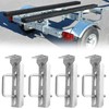 4 PCS 8" Boat Trailer Bunk Brackets, Galvanized Swivel Top,