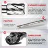 ANGELSWORD HSS Annular Cutter Set 9 Pcs, High Speed Steel,