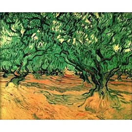 LXTONG Olive Tree Diamond Painting Kit 5D Full Round Diamond Painting by Numbers Van Gogh Olive Tree Diamond Dots Gem Art for Adult Home Wall Decor Gift (40 X 30 CM)